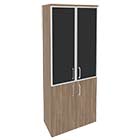 Шкаф высокий для документов Onix O.ST-1.2R white/black