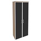 Шкаф высокий для документов Onix O.ST-1.10R white/black