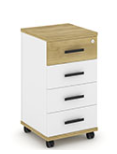Тумба мобильная 4 ящика Concept CN.TUM-005 B/W Тумба мобильная 4 ящика Concept CN.TUM-005 B/W