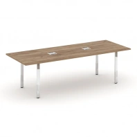Стол для переговоров на металлокаркасе (П-60x30) Style Project Direct Lux M-SN-6P.SPRG-258 Стол для переговоров на металлокаркасе (П-60x30) Style Project Direct Lux M-SN-6P.SPRG-258