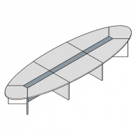 Стол переговоров овальный Ellipse 580х180 Стол переговоров овальный Ellipse 580х180