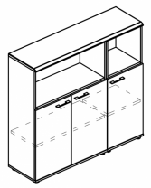 Alta ML МР 9388 Шкаф средний комбинированный полузакрытый (топ МДФ) Alta ML МР 9388 Шкаф средний комбинированный полузакрытый (топ МДФ)