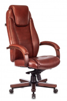 Кресло Бюрократ T-9924WALNUT светло-коричневая кожа Кресло Бюрократ T-9924WALNUT светло-коричневая кожа