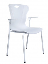 Стул для переговорной Seven 388 white Белый платсик Стул для переговорной Seven 388 white Белый платсик