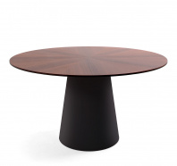 Стол Ноале / Noale в шпоне, кромка со скосом Эвкалипт Мореный/Черный Стол Ноале / Noale в шпоне, кромка со скосом Эвкалипт Мореный/Черный