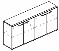 Шкаф низкий закрытый Alta ML МР 9355