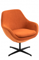 Кресло для переговорной Everprof  Rocky Fabric Orange оранжевая ткань