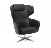 Кресло для руководителя Венто / VENTO High recliner Черная кожа Кресло для руководителя Венто / VENTO High recliner Черная кожа