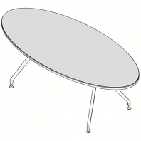 Стол переговоров овальный UFO 220х100 Стол переговоров овальный UFO 220х100