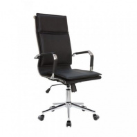 Кресло для руководителя Riva Chair Хьюго / Hugo RCH 6003-1SE Черная экокожа