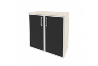 Шкаф низкий для документов Onix O.ST-3.2R white/black
